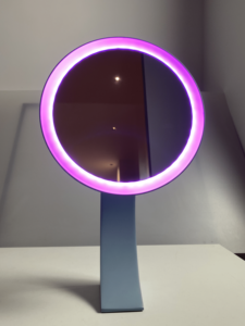 Nuevo modelo de iluminación de mesa de tocador moderna, espejo de maquillaje Led cosmético con luz para maquillaje, redondo de mano iluminado Irregular - Product Image 4