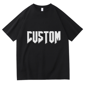 Camiseta Vintage para Hombre de Alta Calidad, 100% Algodón, Corte Regular, Diseño Gráfico con Lavado Ácido, Impresión Digital Grande, 220 Gramos, Tejido de Punto - Product Image 1