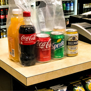 Bolsas de Plástico HDPE Resistentes Desechables con Asa Larga, Precio al por Mayor con Entrega - Product Image 1