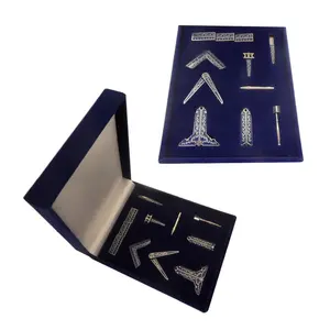 Kotak Perhiasan Kustom Hadiah Masonik Sembilan Buah Freemason