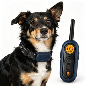 Collier de dressage pour chien rechargeable et étanche avec écran LCD, portée 1600 m, <span class=keywords><strong>anti</strong></span>-<span class=keywords><strong>aboiement</strong></span>, collier de choc pour animaux de compagnie - Product Image 6