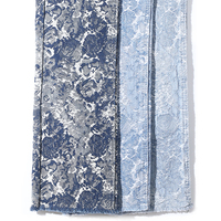 80% coton Graffiti épaississement bleu Jacquard Denim tissu pour jean 11.8 Oz haute qualité Denim tissu en gros