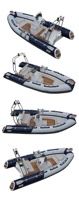 Bateau à grande vitesse en fibre de verre de 16 pieds/4,8 m, bateau de sport de luxe en fibre de verre, bateau de course, petit yacht à vendre