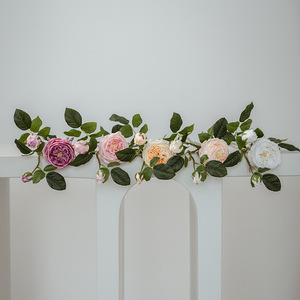 Ramo de Rosas Artificiales Haiyi de 30cm-100cm, de Goma Suave, Decoración para el Hogar - Product Image 2