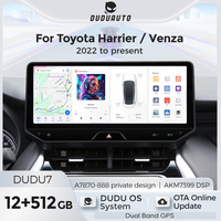 DUDUAUTO DUDU7 A7870 AKM7739 DSP TDA7808 Amplificador 8+256G Estéreo para Auto para Toyota Harrier Venza 2022-Presente XU80