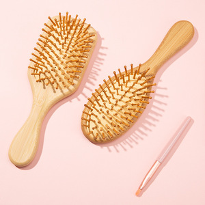 Peigne à cheveux en bambou, grand peigne de massage pour la tête, peigne en bois léger pour usage domestique - Product Image 2