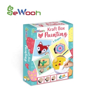 Boîte Kraft à construire soi-même, jouet pour enfants, Kit artisanal, <span class=keywords><strong>dessin</strong></span> <span class=keywords><strong>et</strong></span> <span class=keywords><strong>peinture</strong></span>, DIY bricolage - Product Image 1