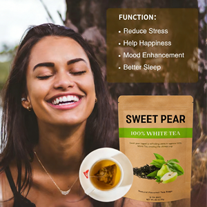 ชาสมุนไพร OEM รสลูกแพร์และพีชหวาน บรรจุ 10 ซองชาในกล่อง น้ำหนัก 30 กรัม - Product Image 2