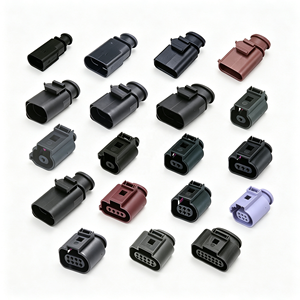 Connecteur automobile à 2, 3, 4, 6, 8, 10 broches, faisceau de câbles, câble électrique, TE AMP 1717888-1 1-966701-2, borne de connexion - Product Image 1
