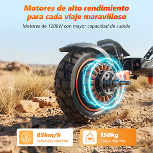 Trottinette électrique X2, grande autonomie, 15Ah/18Ah, charge maximale 150 kg, batterie lithium-ion, vitesse maximale 65 km/h, <span class=keywords><strong>E</strong></span>-scooter - Product Image 2