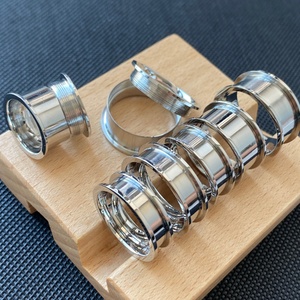 Macho Jewelry 316L Stainless Steel 2 Pieces Thread Screw <strong>Ring</strong> <strong>Blank</strong> Core for Inlay NFC <strong>Ring</strong> Jewelry - Product Image 5
