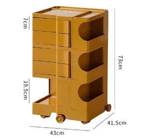 Mobili moderni per la casa cassettiera girevole a 3 strati carrello per la camera da <span class=keywords><strong>letto</strong></span> comodino in plastica armadietto laterale del <span class=keywords><strong>letto</strong></span> - Product Image 3