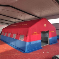Tente de toit gonflable double couche 40m quatre saisons, personnalisée par le fabricant, pour commandement d'urgence incendie et exercices forestiers