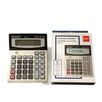 Calculatrice portable mini couleur à double alimentation solaire, design élégant, avec fonction vocale et minuteur, pour le bureau, les étudiants et la finance