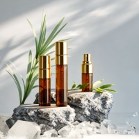 Flacon pulvérisateur en verre de 10 ml avec estampage doré, impression sérigraphique, emballage cosmétique personnalisable OEM ODM