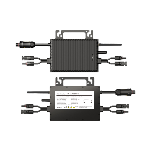 Cando High Quality 1200W Micro Solar Inverter Aluminum Alloy Waterproof 5+ Year Warranty App-Controlled 50/60Hz Outdoor