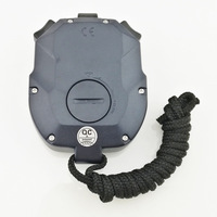 Tianfu TF-C300 Stopwatch Kronograf Tiga Baris 300-Lap Bahan ABS Tahan Air Desain Anti-Selip Penghitung Waktu Mundur