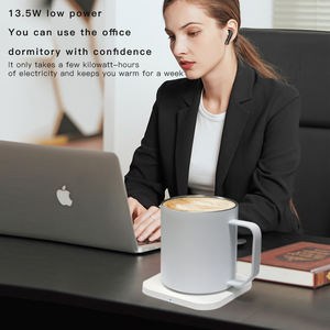 Regalo para <span class=keywords><strong>el</strong></span> Día de la Madre, Taza con Temperatura Constante de 55 Grados, 2 en 1, Cargador Inalámbrico, Taza Térmica de Acero Inoxidable para Café - Product Image 4