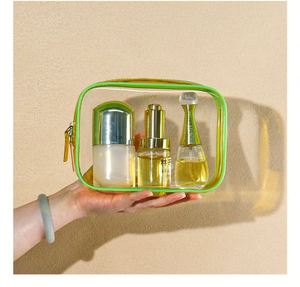 Wholesale Custom <b>Clear</b> PVC Cosmetic <b>Bag</b> <b>Toiletry</b> Storage Pouch for Travel - Product Image 4