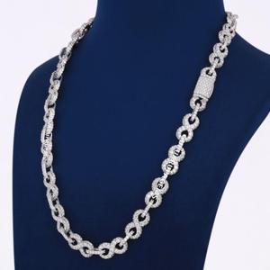 Grown Lab Created <b>Diamond</b> <b>Necklace</b> 925 Sterling <b>Silver</b> Luxury Chain for Wedding Gift - Product Image 4