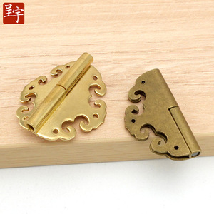 Chengyu Copper Hinges Butterfly Shape 180 Degree For Wooden Box <b>Cabinet</b> Door Surface Mount Traditional Design - Product Image 4