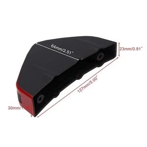 4 piezas de alerón de chasis para modificación de coche, barra de seguridad, labio trasero, decoración de alerón trasero, protector de parachoques trasero de coche - Product Image 5