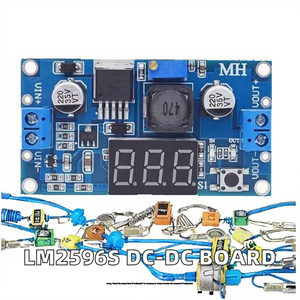 Placa de Desarrollo de Convertidor DC-DC Ajustable JMY LM2596S con Pantalla de Voltímetro - Product Image 2