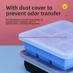 Molde para Cubitos de Hielo Doméstico con Tapa Antiderrames, 9 Compartimentos, Fácil de Desmoldar, Cubitos de Hielo Grandes - Product Image 3