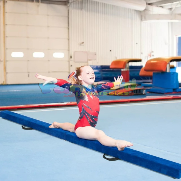 Poutre d'équilibre réglable en bois pour enfants gymnastique intérieure gymnastique pliante performance sport à domicile