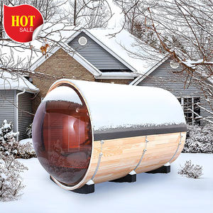 Quente na Polônia Sauna Exterior Seco Tradicional Boa Vista Recipiente Sauna Panorâmica Infravermelho Sauna Cápsula - Product Image 5