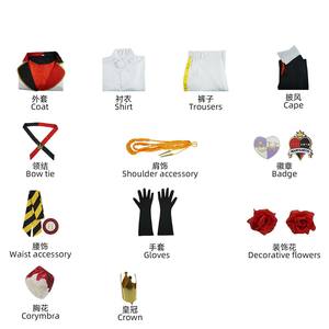 Twisted Wonderland Riddle Rosehearts Cosplay Outfit Uniforme GAHC-040 - Product Image 5