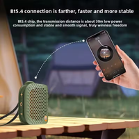Nouveau haut-parleur portable mini TWS à clipser, haut-parleur sans fil BT 5.4, charge USB, haut-parleur portable étanche pour le sport en plein air, caisson de basses portable