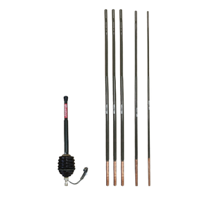 Antenne radio sectionnelle HF industrielle à large bande AB-15 GR 1,5-30 MHz 500 W, pack d'antennes fouet haute puissance MS-118A - Product Image 1