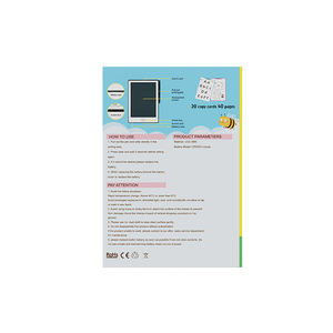 Individuelles LCD-Zeichenbrett für Kinder, Löschbares Kritzelbuch mit 20 Vorlagen, Frühes Lern-Zeichenset, 8,5-Zoll-Bildschirm ABS+LCD - Product Image 5