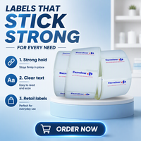Les étiquettes auto-adhésives thermiques directes blanches de 58x40mm imperméabilisent l'impression industrielle pour le carton emballé de promotion d'emballage d'expédition