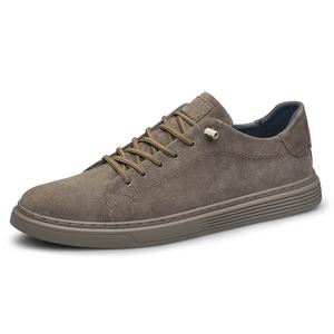 Nuevos Zapatos de Hombre de Piel de Cerdo de Dos Capas con Cordones y Punta Redonda, Estilo Británico, Transpirables, de Color Sólido, Casuales y Versátiles - Product Image 6
