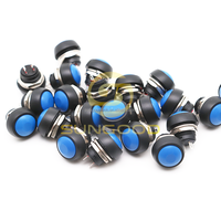 Interrupteur à bouton-poussoir PBS-33B 12mm puissance Type rond 2 broches étanche auto-réinitialisation pas de verrouillage interrupteurs à bouton momentané PBS33B