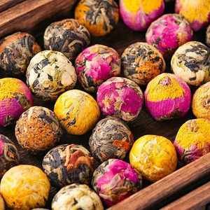 Regalo di <span class=keywords><strong>Natale</strong></span>: Tè Fiorito Biologico Cinese in Palline da 300g, Tè Salutare in Confezione Regalo Personalizzata - Product Image 3