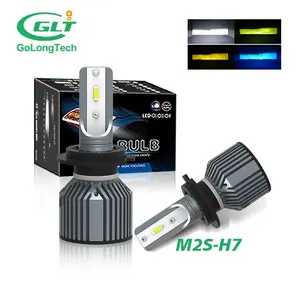 M2S Golongtech Vier Kleuren Led Automotive Led Koplampen Ingebouwde Intelligente Driver 12V 50W H7