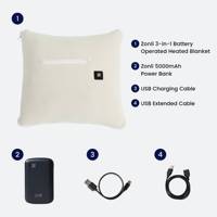 12V Bürogebrauch 50"x60" Schnellheizende Weiche Kabellose Batteriebetriebene Elektrische USB-Heizdecke Mit Powerbank