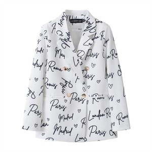 <span class=keywords><strong>Blazer</strong></span> da <span class=keywords><strong>Donna</strong></span> Personalizzato <span class=keywords><strong>a</strong></span> Doppio Petto con Scollo <span class=keywords><strong>a</strong></span> V, Top Elegante <span class=keywords><strong>a</strong></span> <span class=keywords><strong>Righe</strong></span> Bianche e Nere con Decorazione <span class=keywords><strong>a</strong></span> Bottoni - Product Image 4