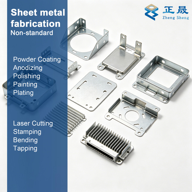Custom Metal Fabrication Parts OEM Sheet Metal Stamping CNC Machining Laser Cutting Bending Welding Stainless Steel Aluminum