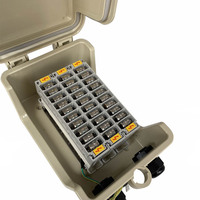 Boîte de distribution téléphonique extérieure verrouillable d'usine pour module LSA 10 20 30 paires pour applications de télécommunication
