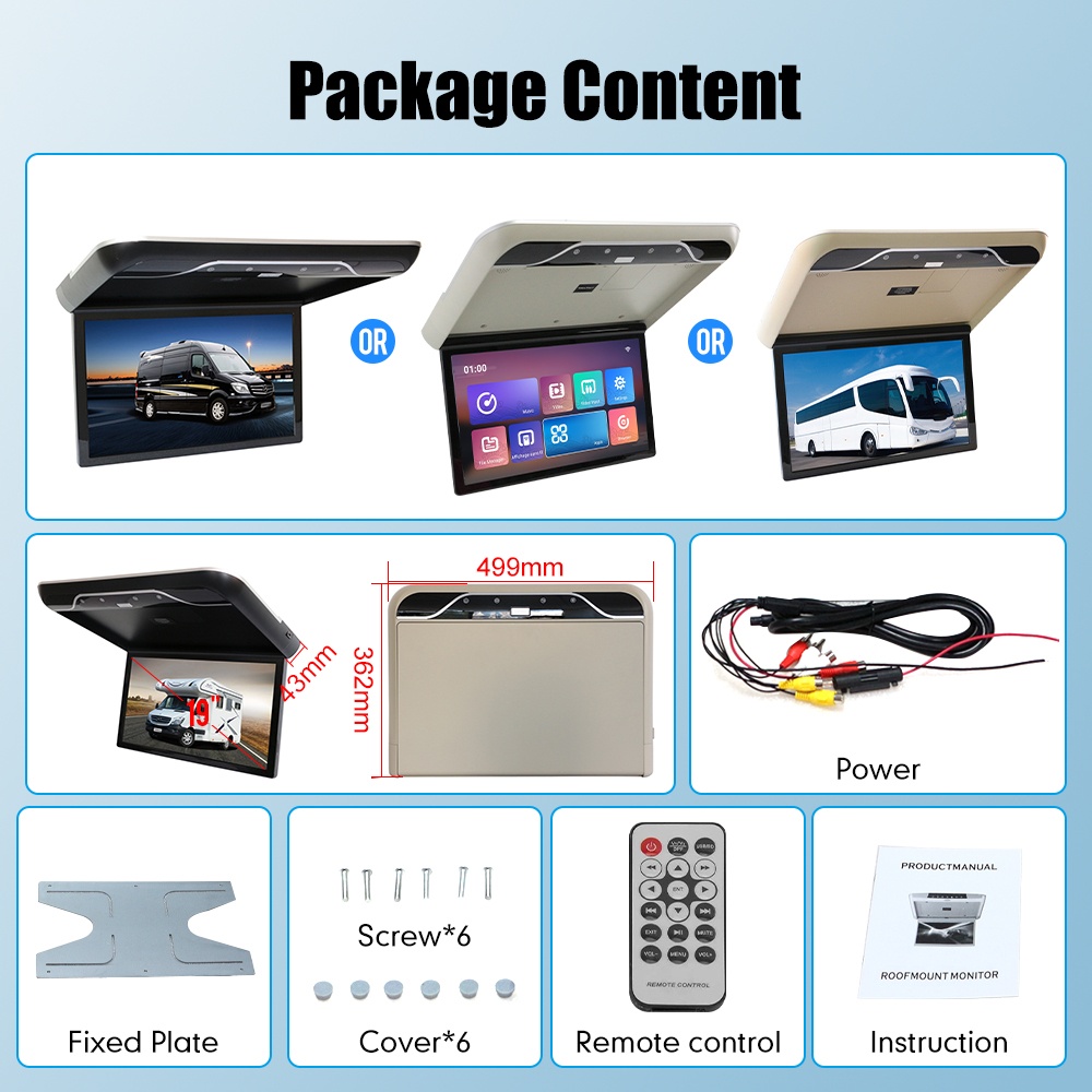 マウントプラスCM344 フリップダウンTVとモニタールーフ天井マウント | 23~55インチフラットTVに対応 | VESA互換200x200、400x400 | 高さ調整可能 | 傾斜ルーフ Mount Plus CM344 フリップダウンテレビとモニタールーフ天井マウント