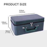 Grands étuis de transport pour bijoux, étuis de présentation de bijoux portables pour les salons professionnels, organisateur de bijoux en cuir de luxe portable