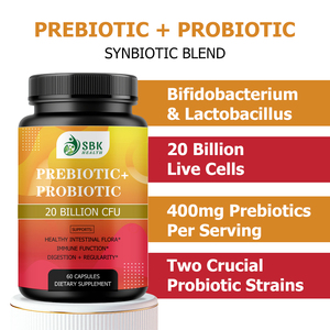 Private Label Prebiotic Probiotic Capsules with Strengthens Microbiome Lining Probiotics Support a Balanced Gut Microbiome - Product Image 3