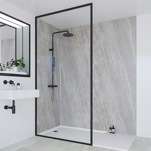 Offre Spéciale salle de bain cabine de douche 8mm aluminium cloison en verre fixe conception de toilette séparée - Product Image 2