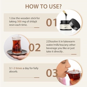 OME 100% résine Shilajit naturelle gouttes liquides énergétiques de l'Himalaya 50ml 5ml dose pour adultes ODM - Product Image 5