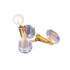 Boucles d'oreilles à clipser, type vis, boucle de bijoux électroplaquée, sans perçage, pour un usage quotidien, unisexe - Product Image 2