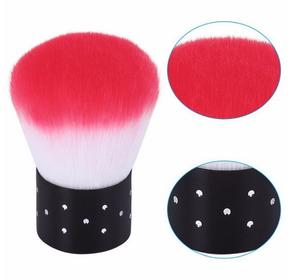 Brosse à poussière pour ongles en nylon mini 5 couleurs, manche court en métal, brosse de nettoyage douce pour gel acrylique, manucure, salon, brosse à poussière pour ongles - Product Image 5